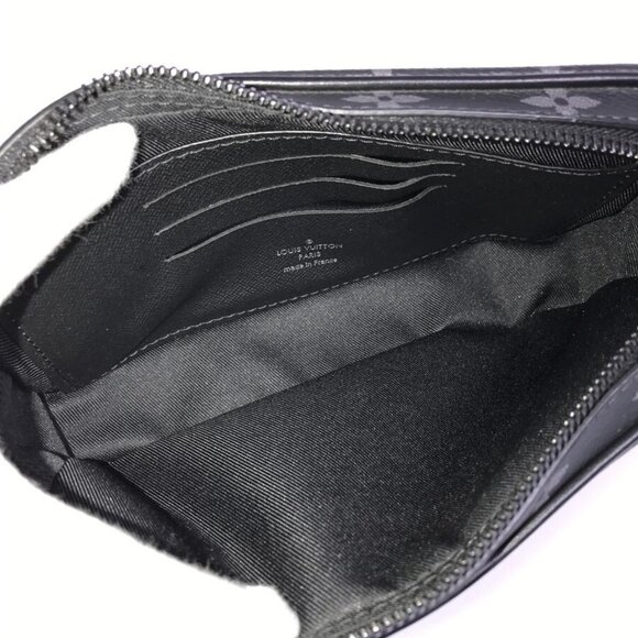 LOUIS VUITTON Monogram Eclipse Pochette Volga M68321 Second bag - Picture 11 of 15
